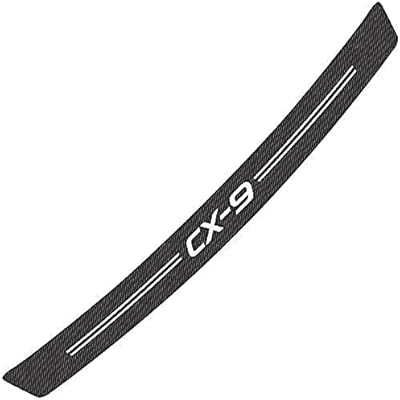 For Mazda CX-9 Rear bumper diffuser plate in carbon fiber protector of anti-scratch bumper sticker rear shield emblem.. DIAYTAR NIGERIA: Connecting Nigerians with affordable products through our expansive e-commerce platform.