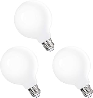 Large LED bulbs G95 Edison E27 with energy saving 6W, omnidirectional white cold 5000K lighting with glass lampshade, replaces the incandescent lamps of 60W, pack of 3 by Enuotek.. DIAYTAR NIGERIA: Where shopping dreams become reality with affordable prices and prompt shipping.