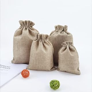 Red Dot Gift® Lot of 25 jute canvas bags, gift bags with tightening cord, jute bags to pack gifts, parties, jewelry (9 x 12 cm).. Shop with confidence at DIAYTAR NIGERIA, enjoying competitive prices and delivery within 8 days.