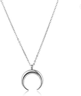 Silver moon necklace for women Carmel Crescent Moon - Half -shaped silver chain.. Experience the ease of one-stop shopping with DIAYTAR NIGERIA's diverse catalog and nationwide delivery.