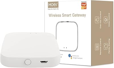 MOES TUYA wireless hub connector (2.4 GHz support) compatible with Alexa, Google Home, IFTTT and timer control, a gateway can connect several fingers.. Shop smart, shop DIAYTAR — Nigeria’s trusted e-commerce site.