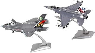 American F-35B + F-16D Fighting Falcon-Airplane molded under pressure at scale 1:72, with alloy support.. DIAYTAR NIGERIA revolutionizes online shopping with competitive prices and reliable 5-8 day delivery.