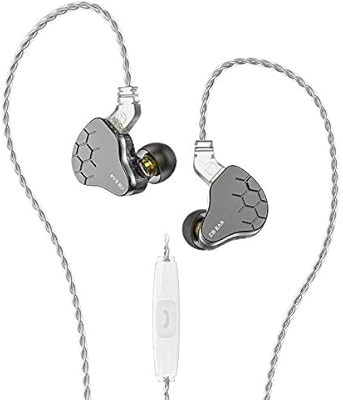 IEM wired headphones Kpear LARK 1BA+1DD with 0.75 mm cable with 2 pins (with microphone, bray).. Your ultimate shopping destination, DIAYTAR NIGERIA combines extensive selection with affordable shipping.