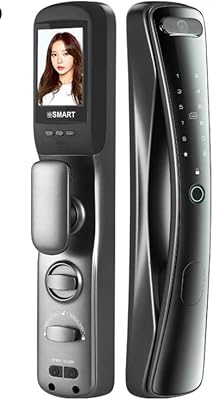 Ezilife - Small Automatic WiFi WiFi door lock, with tuya application, cat eye design, biometric smart lock with fingerprints and ic card, safety door lock for house, desk, apartment, villa (gray).. Every order, every item — DIAYTAR Nigeria delivers fast and reliably.