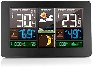 Wireless Gold weather station 3-in-1 Interior and exterior weather station Hygrometer powered by USB Hygrometer Ambient temperature monitor powered by barometer battery with sensor.. DIAYTAR NIGERIA transforms dreams into deliveries with our affordable prices and 5-8 day shipping.