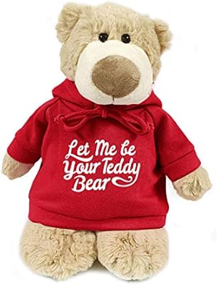 A super soft and cuddly plush bear with a sweatshirt.. DIAYTAR NIGERIA delivers what matters - quality, affordability, and prompt nationwide shipping.