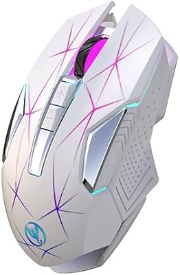 HXSJ T300 wireless ergonomic mouse 2.4g with 3 adjustable DPIs and colorful respiratory light (white).. Shop from anywhere in Nigeria and receive your DIAYTAR purchases at affordable prices within a week.