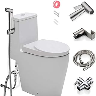 Toilet bidet sprayer, Portable water sprayer set, self -cleaning for bathroom - reduces toilet paper waste in high quality stainless steel.. Discover the convenience of DIAYTAR NIGERIA's vast e-commerce platform with delivery in just 5-8 days.