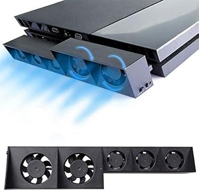 Lenshar PlayStation 4 cooling fan, USB external cooler, 5 turbo fans, temperature control for Sony PlayStation 4 game console (not for pro/slim).. Shop with ease at DIAYTAR NIGERIA and enjoy our extensive product range delivered at affordable rates.