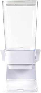 Disptement Double Cereals with double counter The White Shop, large cereal storage containers, dry food dispenser, rice treats, cereal/white organizer.. DIAYTAR NIGERIA transforms desires into deliveries with our affordable prices and dependable shipping.