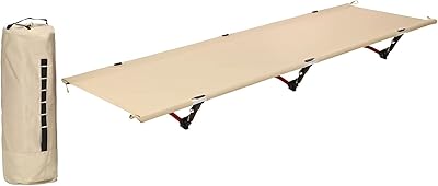 The White Shop Folding Camping Lit With Light, Compact and Portable Aluminum Posts, Resilient Camping Bed Easy to Build for Tents, Office, Outdoor Hiking, Travel, Beach - Khaki/(195*65*15cn).. DIAYTAR NIGERIA delivers more than products - we deliver affordable shopping satisfaction nationwide.