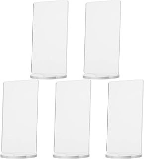 Orfov Transparent Vertical Photo Corner, Postpm-Menu shape, Office, Boutique, Simple Acrylic Support for Photo Table, Deplicors, Plateaux, House, Home.. DIAYTAR NIGERIA brings the market to your fingertips with affordable prices and prompt delivery service.