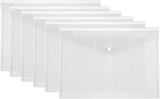 Polyester plastic envelopes, pack of 6 transparent bags in A4 format to organize documents and stationery.. Thousands of choices. Zero hassle. All thanks to DIAYTAR Nigeria.