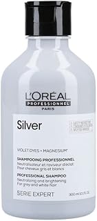L'Oréal Professional anti-yellow shampoo for white, gray and discolored hair, purple pigments, expert series, silver shampoo, 300 ml.. DIAYTAR NIGERIA: Revolutionizing how Nigerians shop with affordable prices and prompt delivery services.