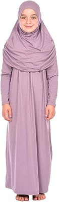 Islamic dress A piece for girls, Islamic prayer dress with long sleeves with hijab.. Shopping made simple with DIAYTAR NIGERIA's vast selection and budget-friendly nationwide delivery.
