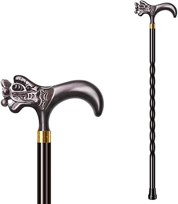 Solid wood crutches, fine beech sculpture, dragon, non -slip, handmade, gift, men's walker, classic old man/as indicated/90 cm.. Get what you need, when you need it — DIAYTAR Nigeria delivers fast.