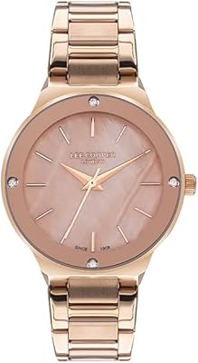 Analog watch for women with dial in pink gold - LC07480.420, pink, bracelet.. You shop, we deliver — quick and easy with DIAYTAR Nigeria.
