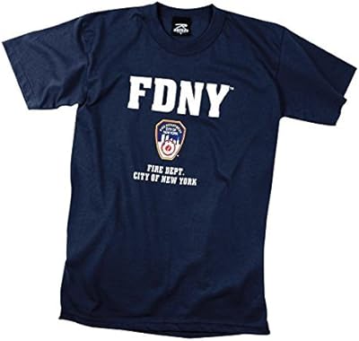Navy blue t-shirt under official FDNY license.. No stress, just speed — DIAYTAR Nigeria ships in days.