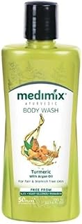 Ayurvedic body washing with turmeric and argan oil medimix for skin without imperfections (300 ml / 10.14 fl oz).. DIAYTAR NIGERIA: Your partner in affordable shopping with nationwide delivery in just 5-8 days.