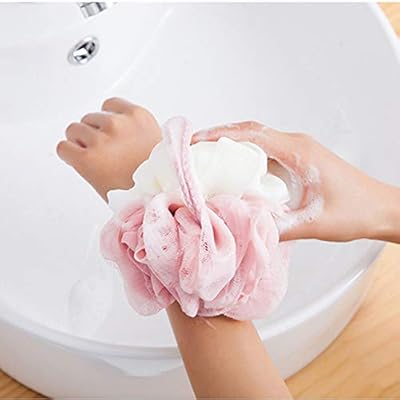 3 Pieces Luffa Bath Sponge in mesh for cleaning the body for women and men to soothe the skin (50 g/piece) (pink).. Experience shopping freedom with DIAYTAR NIGERIA's vast selection and 5-8 day nationwide delivery service.