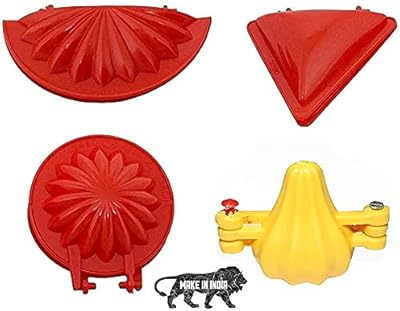 Plastic Keshav paste press for kitchen utensils for Gujiya, Modak, Samosa, Dumpling, Pie - 4pcs.. DIAYTAR NIGERIA connects you with endless possibilities through our affordable e-commerce platform.