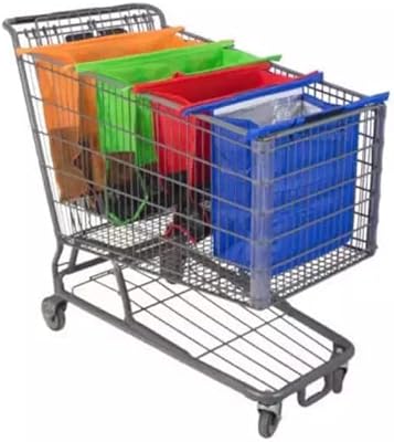 4 pieces bags of grocery carriage reusable grocery bags unwanted isothermal bag foldable to shop.. Your ultimate shopping destination, DIAYTAR NIGERIA combines extensive selection with affordable shipping.