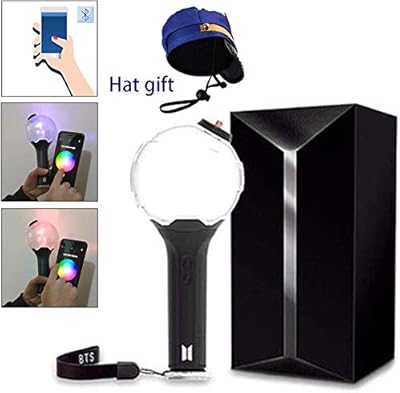 BTSK Pop BTS Bangtan Boys Army Bomb Light Stick, Bluetooth Party Light Bluetooth edition with gift hat.. DIAYTAR NIGERIA connects you with what you need at prices you'll love, delivered within 8 days.