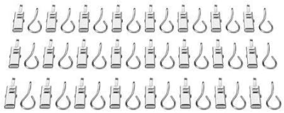 Ikea curtain ring in stainless steel with clip (48 clips).. DIAYTAR NIGERIA revolutionizes online shopping with competitive prices and reliable 5-8 day delivery.