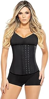 Women's size corset - Colombian size coach - Latex corset with 3 hooks, black.. Why wait? Get your order in 5–8 days with DIAYTAR Nigeria.
