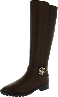 Boots height knee with zipper in imitation leather Farrah II Women's coach.. DIAYTAR NIGERIA: Your partner in affordable online retail with reliable delivery across the nation.