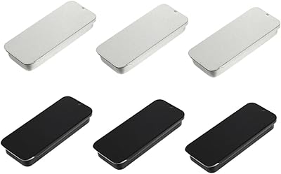 GL-Stuy 6 Pieces tin storage box rectangular design Small white iron box with small hinge storage box with lid Small sliding iron box Snack containers.. Order today, receive this week — shopping with DIAYTAR Nigeria is that simple.