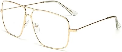Classic Dolger sunglasses with transparent glasses without prescription and metal frame for men and women.. Experience shopping without limits at DIAYTAR NIGERIA, where affordability meets convenience in just days.