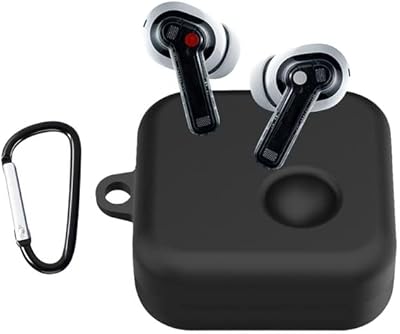 Silicone protective case Ustiya Nothing Ear 1 with keychain.. DIAYTAR NIGERIA: Where affordability and variety meet with convenient delivery within 8 days.