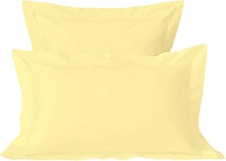 Bizona pillow pillowcases in gentle yellow cotton King size, 100 % long -fed -combed cotton, 600 threads, King size, luxury satin pillow King size 50 x 90 cm (cotton pillowcases).. Shop with purpose at DIAYTAR NIGERIA and discover a world of products at budget-friendly prices.