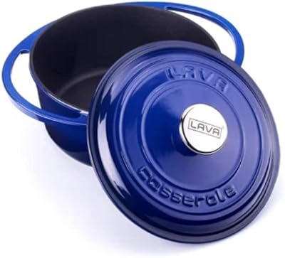 Dutch Round Dutch in enameled cast iron Lava Heritage - 10 inches, blue.. Discover the joy of choice with DIAYTAR NIGERIA's extensive selection and budget-friendly shipping.
