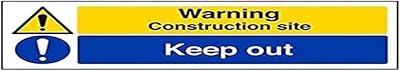 Ecological warning building - Warning, construction site / Stay away - 300 x 100 mm.. Experience the ease of modern shopping with DIAYTAR NIGERIA's diverse marketplace delivered promptly.