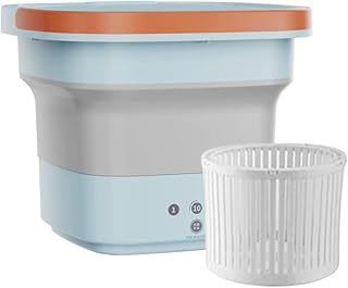 Mini portable washing machine with ultrasonic sterilization spinner with drain basket, for underwear, socks, baby clothes and towels (blue).. Your complete e-commerce destination, DIAYTAR NIGERIA combines variety with budget-friendly nationwide shipping.
