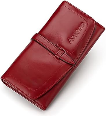 Elegant wallet for women handmade in real leather Italian with RFID, Flower Red, Modern Blocking Technology, Modern Red.. Shop confidently with DIAYTAR NIGERIA, offering affordable prices and reliable delivery within a week.