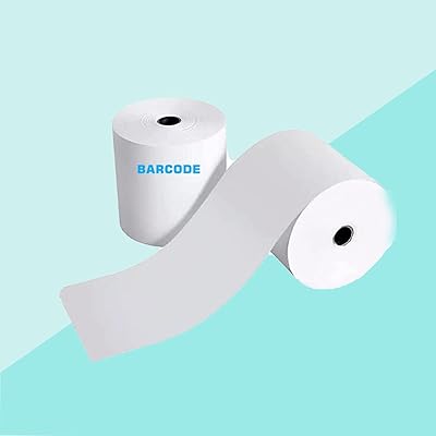 Barcode BT-R8080-01 [Pack of 2 rollers, 80 mm x 80 DIA] Roll of thermal paper for Epson, Star, Vijitsu, Citizen, all printers, print reception in residences, hotels, reception rooms.. DIAYTAR NIGERIA: Your partner in affordable online retail with reliable shipping across Nigeria.