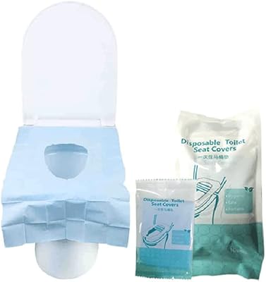 B1 disposable toilet seat covers, portable toilet carpets for public toilets, campsite, essential travel accessories, waterproof and non -slip (10 pieces, blue).. Shop confidently with DIAYTAR NIGERIA, offering affordable prices and reliable delivery within a week.