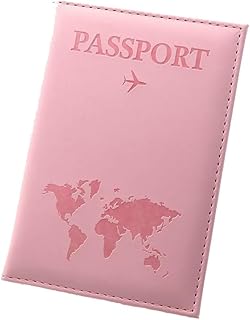 Holder of a PU plane design passport coverage card in fashion for men women, pink, modern.. Discover the perfect shopping balance at DIAYTAR NIGERIA with competitive prices and prompt delivery.