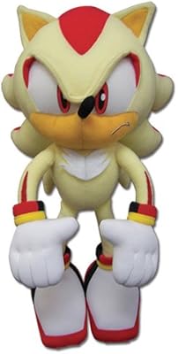 GE Animation Great Eastern Sonic the Hedgehog Super Shadow Poliche Doll, GE-52631, 12 inch.. DIAYTAR NIGERIA delivers more than products - we deliver affordable solutions within the week.
