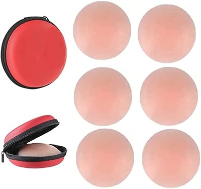Reusable adhesive bra cushions for women, tight/stickers/pasties with box-3 pairs, pink, one size.. DIAYTAR NIGERIA: Where shopping dreams become reality with budget-friendly prices and prompt delivery.