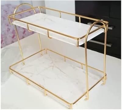 Ibama storage basket, shampoo, soap, makeup storage support, bathroom storage shelf (2 levels - white).. DIAYTAR NIGERIA connects Nigerians with quality products at affordable prices, delivered in 5-8 days nationwide.