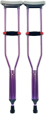 Famous for adults or children - colorful aluminum crutches Universal size | 1 pair | Violet | - Orthopedic.. DIAYTAR NIGERIA: Your affordable gateway to thousands of products delivered within a week.