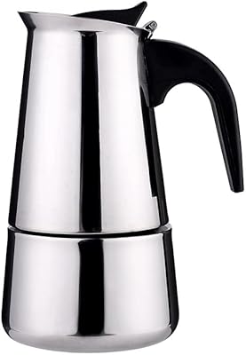 Arabic espresso machine in stainless steel, espresso coffee maker on stove, coffee maker, coffee maker in mocha, classic coffee maker on stove (6 cups (300 ml)).. DIAYTAR NIGERIA combines the largest product selection with affordable prices and reliable delivery.