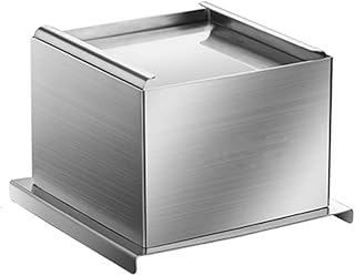 Stainless steel tofu press with integrated gutters and grooves to prepare tofu, cheese and homemade templeh, 17.7 x 17.7 x 9.2 cm.. Why shop anywhere else? DIAYTAR Nigeria has it all, at prices you’ll love.