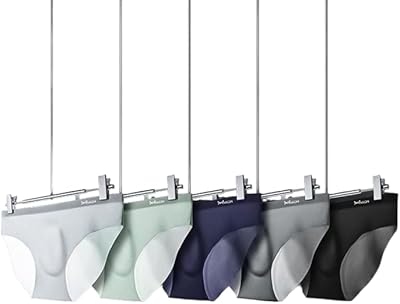 Set of 5 icy silk underwear for men, stretchy and durable for a perfect adjustment.. DIAYTAR NIGERIA: Bringing the marketplace to every Nigerian with affordable prices and quick delivery.