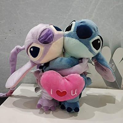 Aepro - Lilos and 20 cm stitch plush holding love points, soft toilet doll for couple gifts, girlfriend.. DIAYTAR NIGERIA: Making online shopping accessible with affordable prices and nationwide delivery service.