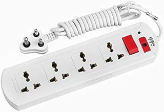 ESN 999 Multiprise Multi-Usages with 4 sockets with parasurtenseur | extension | Extension housing card | Spike Guard | LED indicator - 2 m long cable (white).. DIAYTAR NIGERIA brings retail convenience to your screen with affordable prices and dependable shipping.